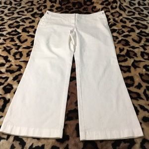 Gently used Ann Taylor LOFT white Julie fit size10